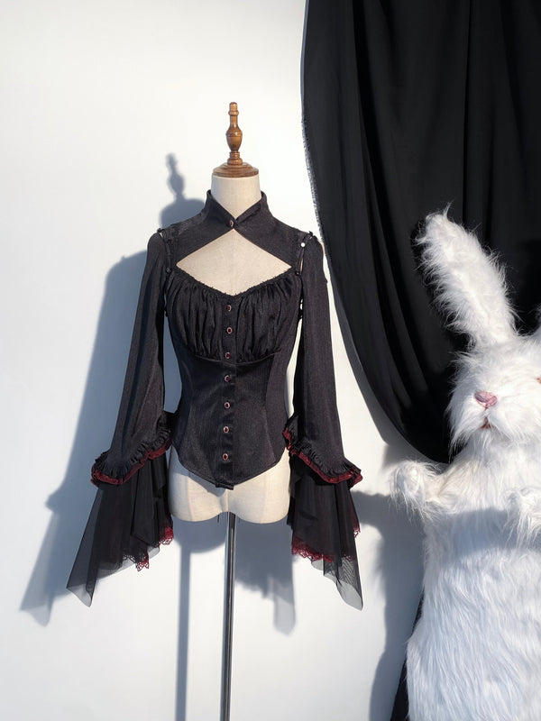 ダークフラワーゴシックロリータセットアップ