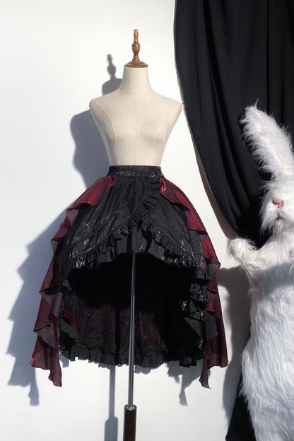 ダークフラワーゴシックロリータセットアップ