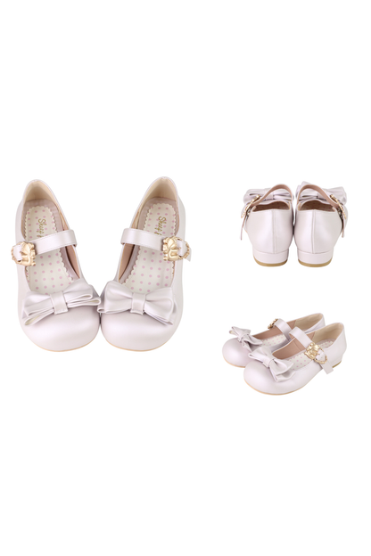 Satin Sheep Puff Shoes