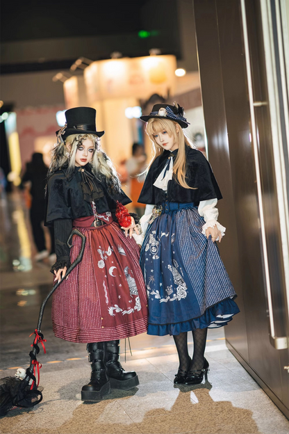 魔法学園レトロエレガントロリータジャンパースカート