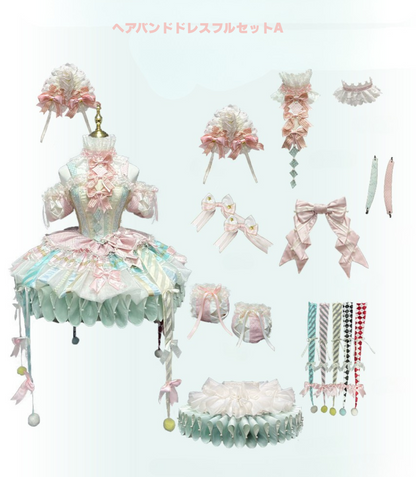 【12月26日予約締切】サーカスシリーズファンフェアキャンディカラーロリータピエロドレス＋フルセットA/B