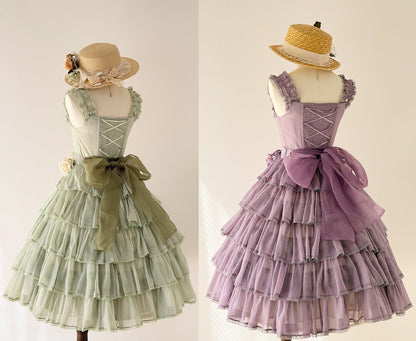 [Pre-order Deadline: July 31] Romantic Sweet Lolita Series Accessories (Flower-Embroidered Waist Ribbon, Corsage with Parfum Emblem, Hair Clip) [Exclusive Sale for Dress Purchasers]