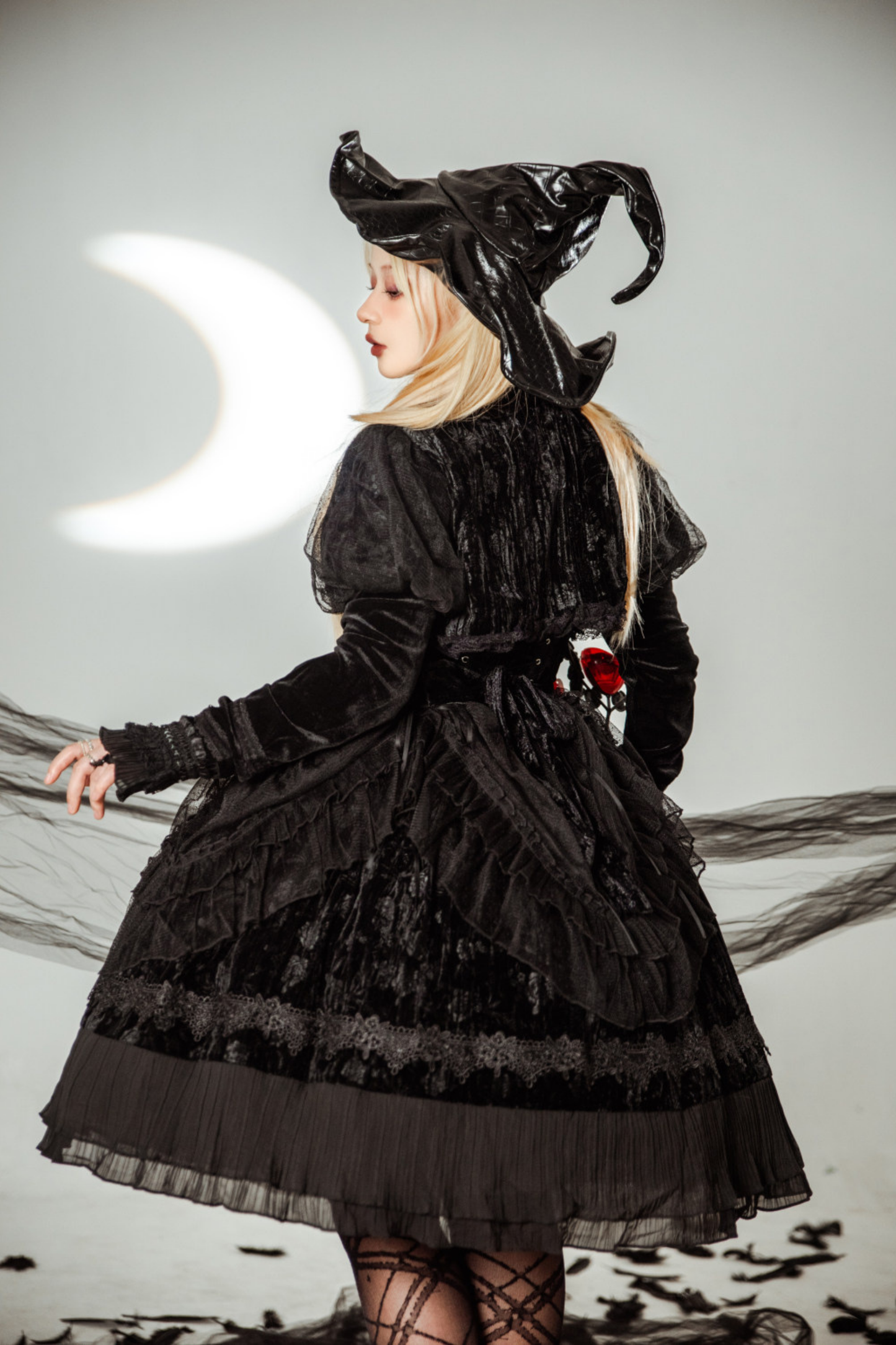 Gothic Chic Doll Lolita Dress + Short Jacket
