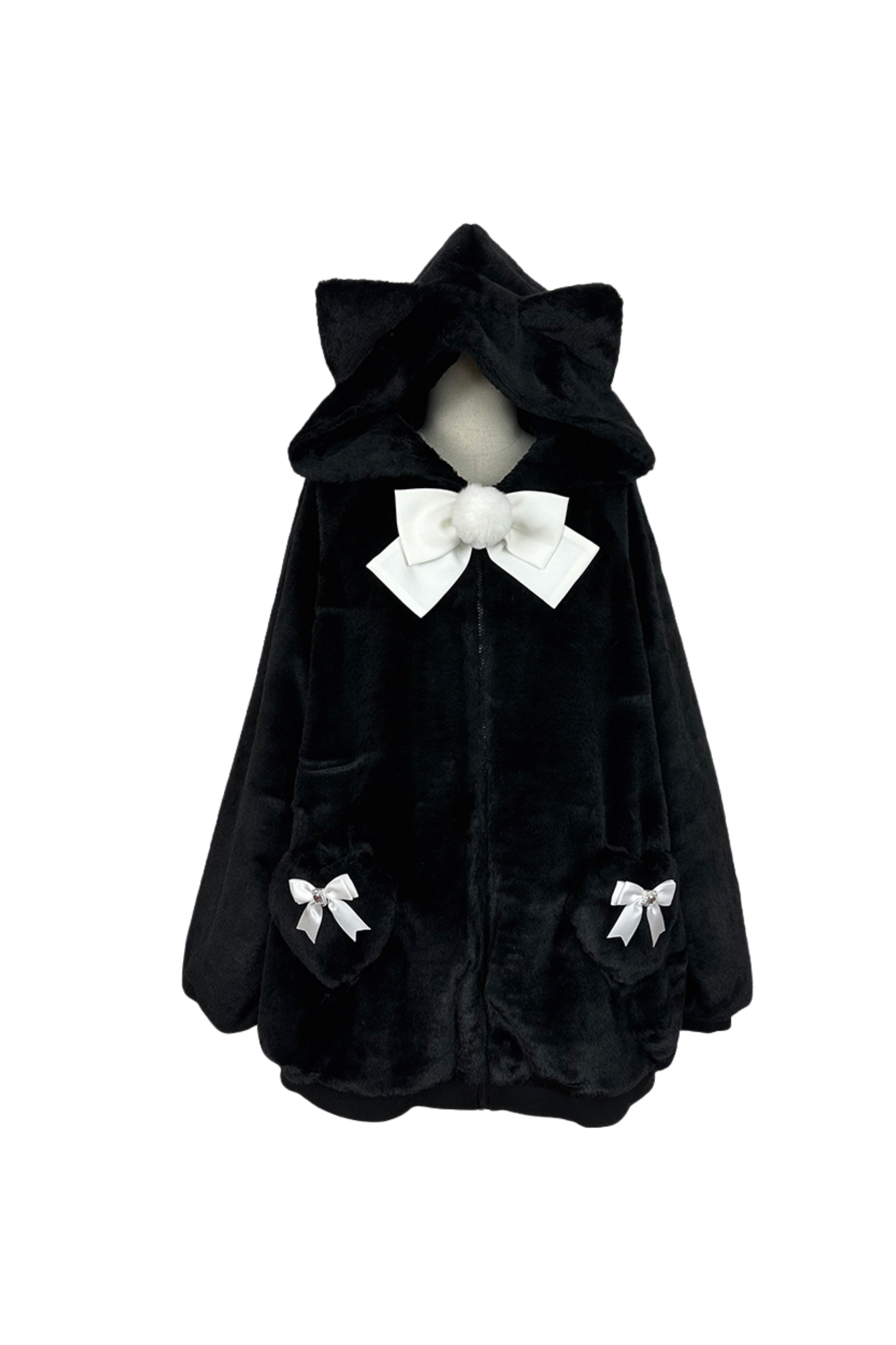 猫耳ぬいぐるみフードジャケット