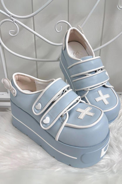 [Reservation product] Angel area👼Cross -double strap shoes