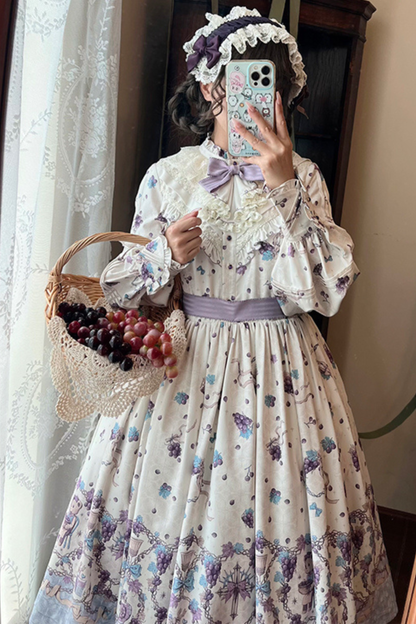 ワイナリーレトロベアロリータドレス