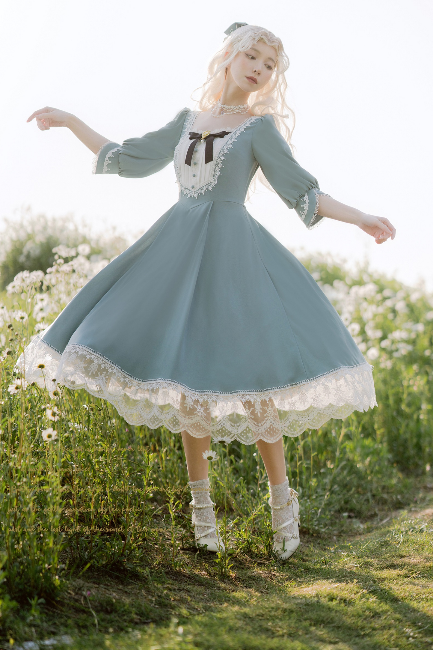 Elegant Retro Lace Classic Lolita Dress