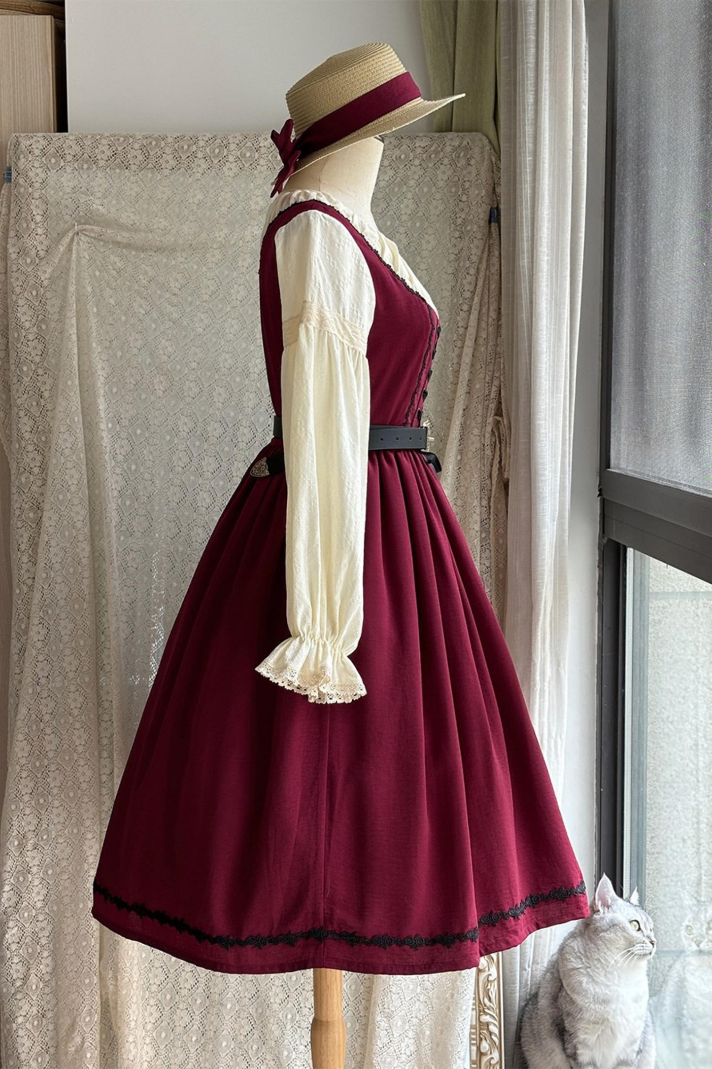 スケッチワイルドローズエレガントロリータドレス