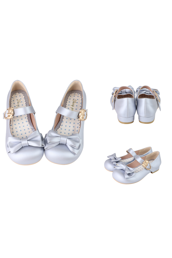 Satin Sheep Puff Shoes