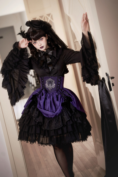 Moon River Gothic Skirt + Cape + Top + Bow
