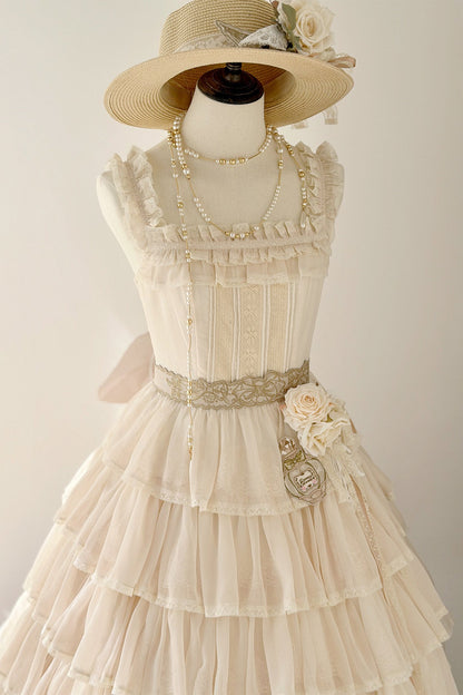 [Pre-order Deadline: July 31] Romantic Sweet Lolita Series Accessories (Flower-Embroidered Waist Ribbon, Corsage with Parfum Emblem, Hair Clip) [Exclusive Sale for Dress Purchasers]