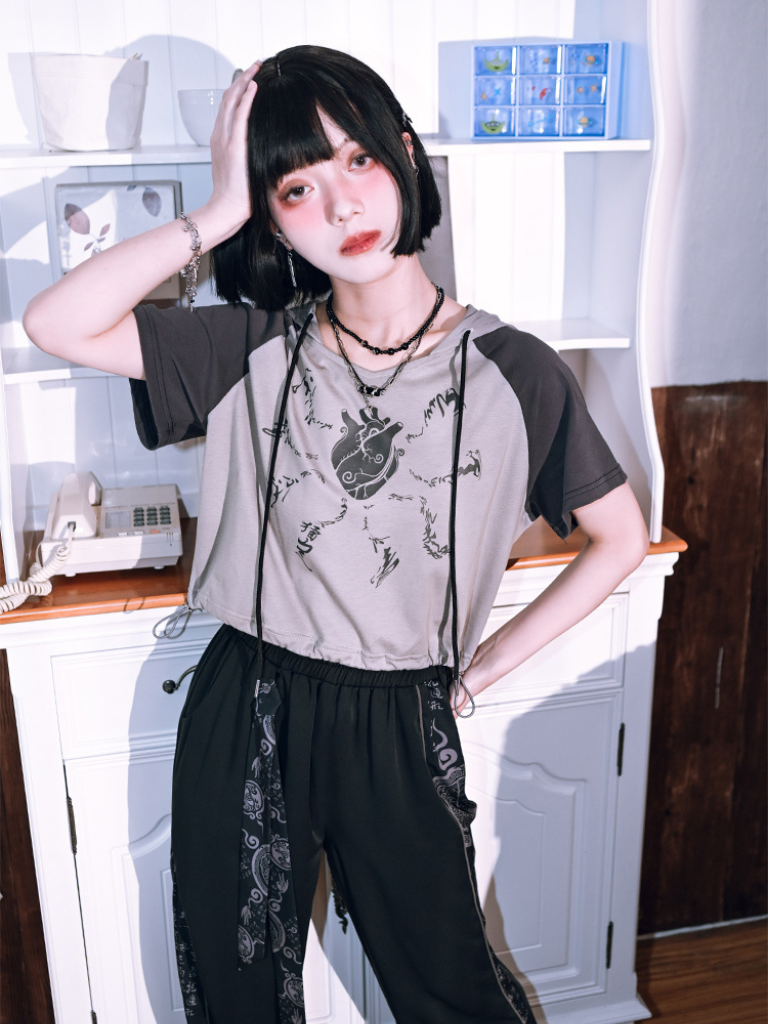 Casual Cool Short Food Tops