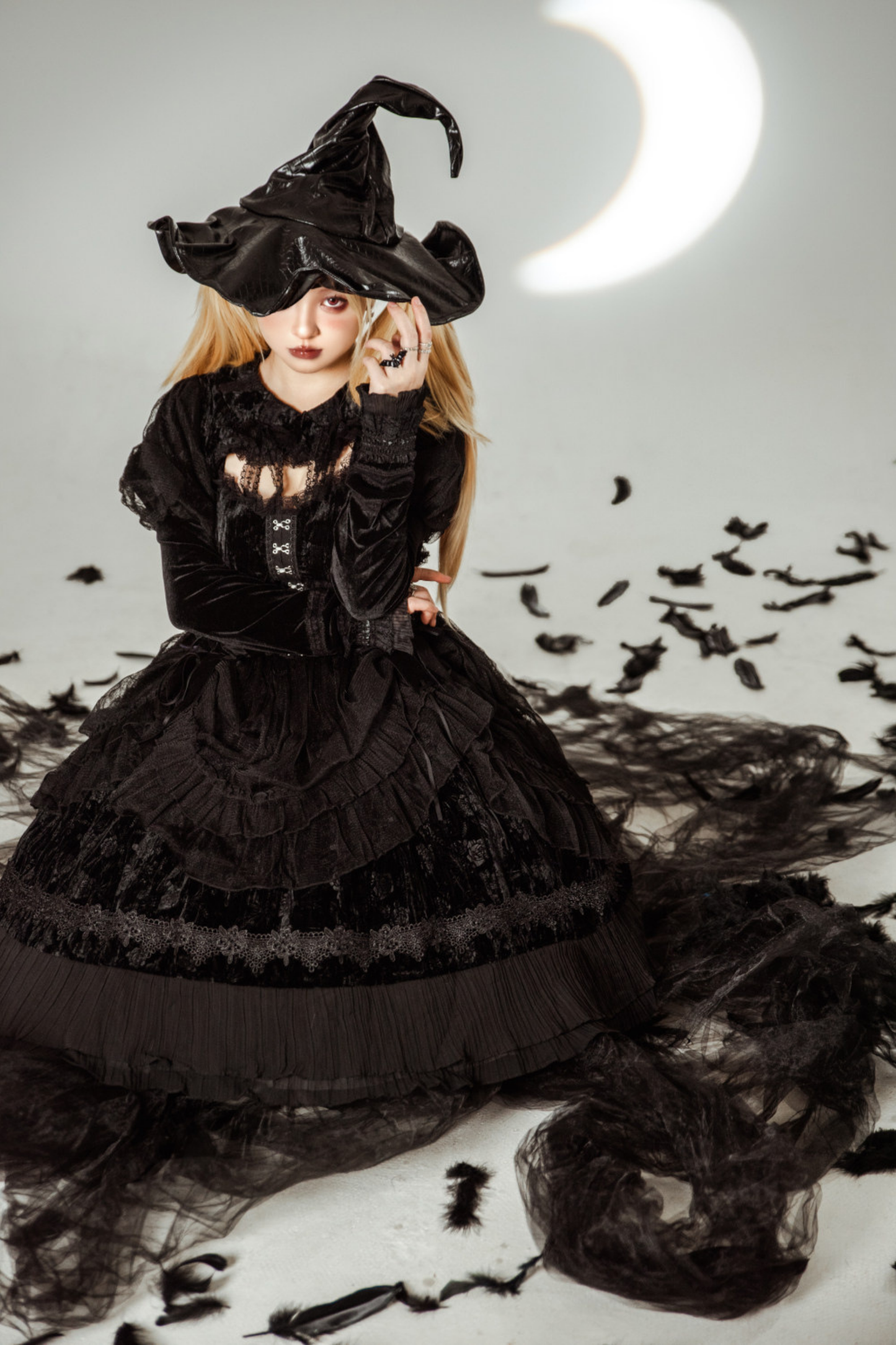 Gothic Chic Doll Lolita Dress + Short Jacket