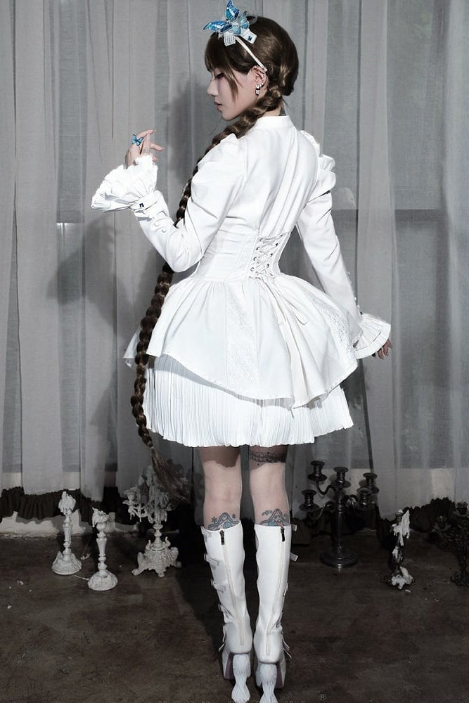 [Vorbestellschluss: 10. Monat, 14. Tag] Schwarz/Weiß Gothic-Lolita-Schmetterlingsschleifen-Serie Accessoires(Haube/Spitzen-Kopfschmuck KC/KC/4 Arten von Fotorahmen/Fotorahmen-Set)