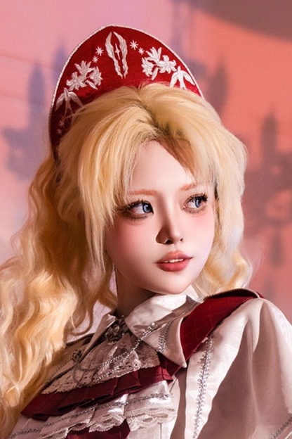 위치스 샤이닝 로리타 탑 + 스커트 + 보닛