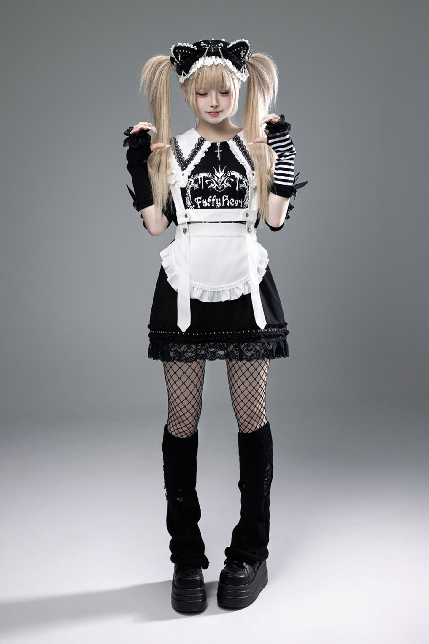 Witch Apprentice Subculture T-shirt Dress + Suspender Apron