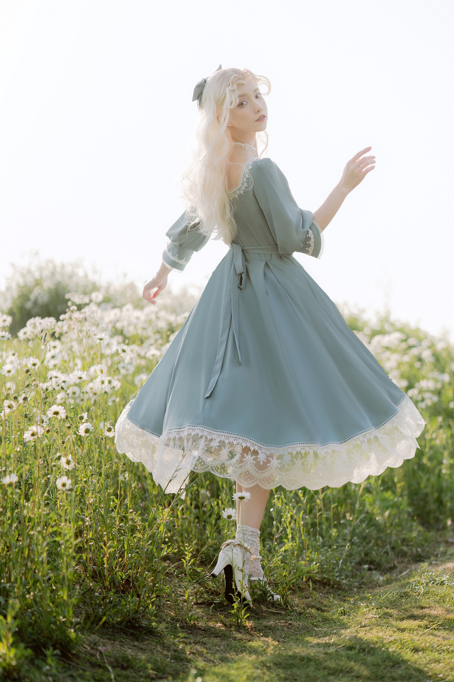 Elegant Retro Lace Classic Lolita Dress