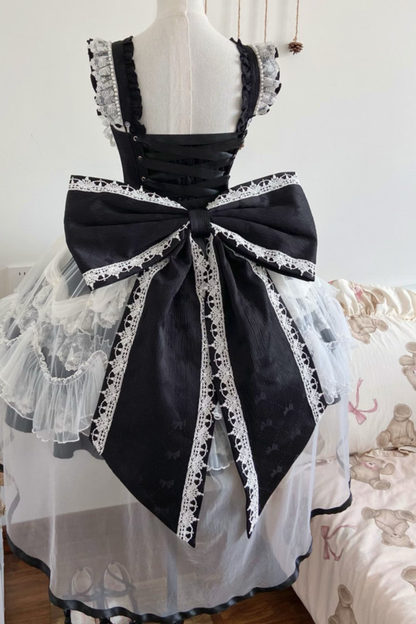 スイートフリルケーキロリータドレス