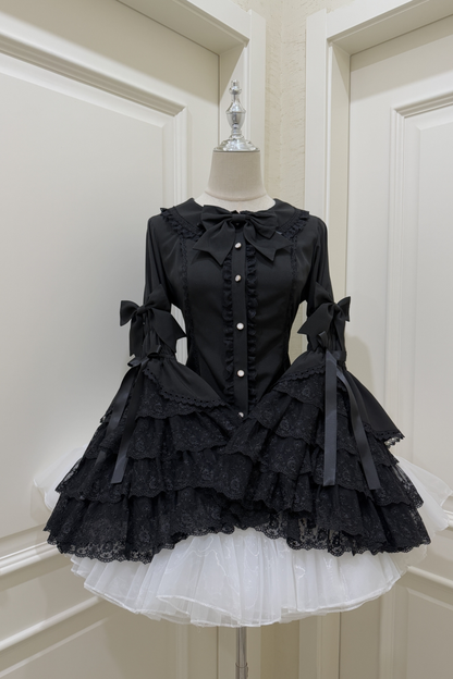 プリンセスリボンフリルスリーブシャツ