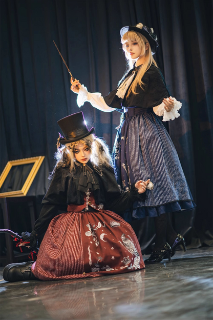 魔法学園レトロエレガントロリータジャンパースカート