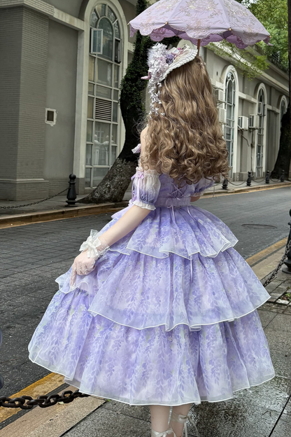 【予約商品】バレエスタイルエレガントドレス+ハット+ヘアバンド+リボンテール