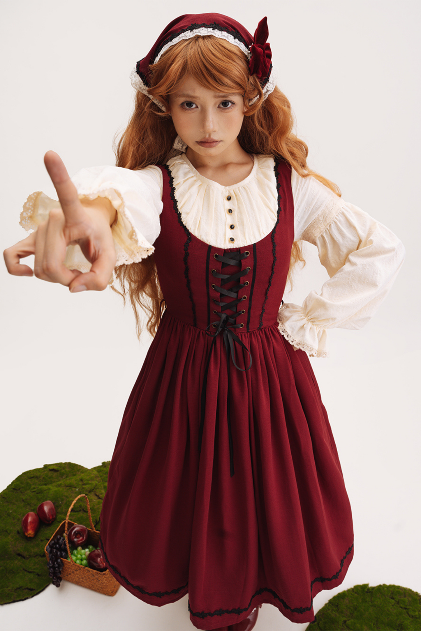 スケッチワイルドローズエレガントロリータドレス