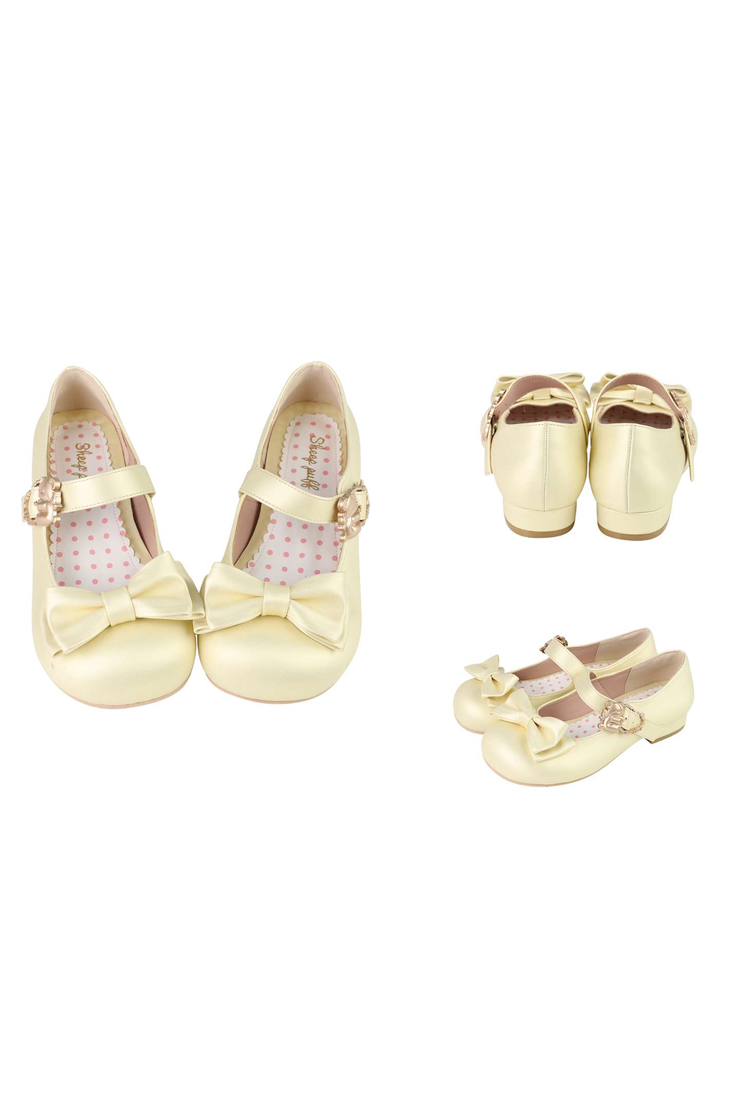 Satin Sheep Puff Shoes