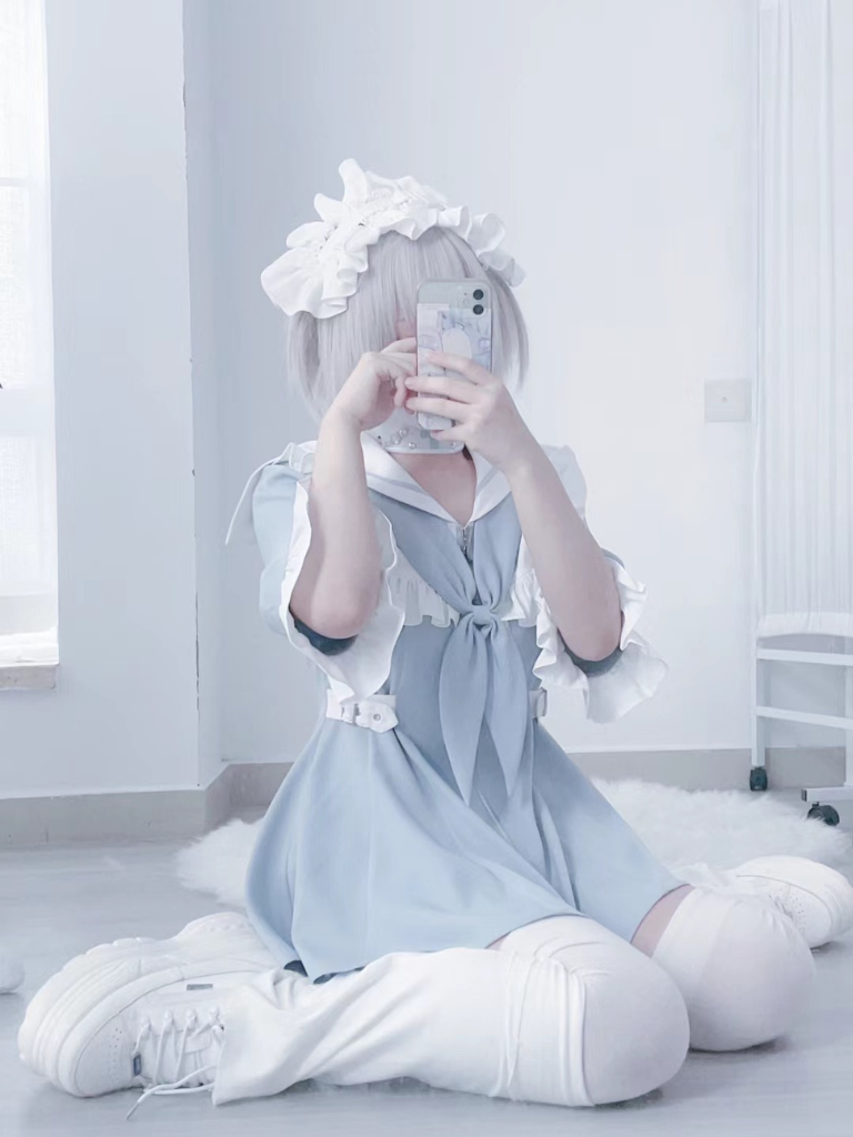 [Angel Neighborhood👼Aqua Medical Dress + Shorts Set