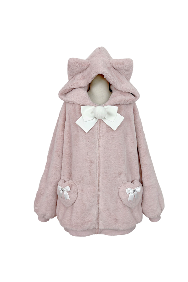 猫耳ぬいぐるみフードジャケット