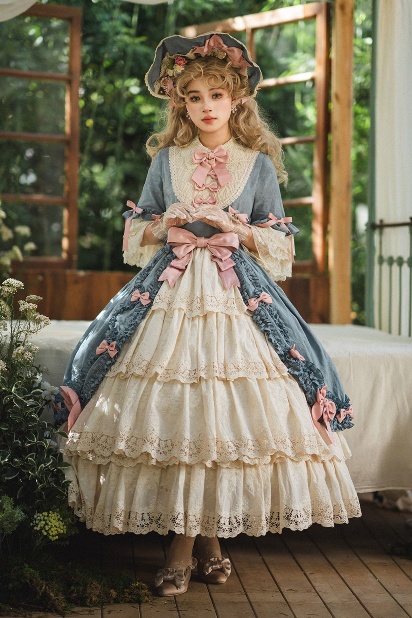 エレガントプリンセススリーブロリータドレス