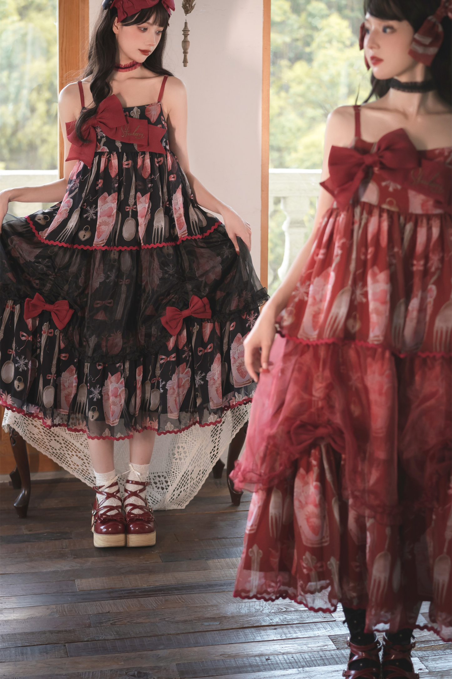 ストロベリーボックスロリータキャミソールドレス