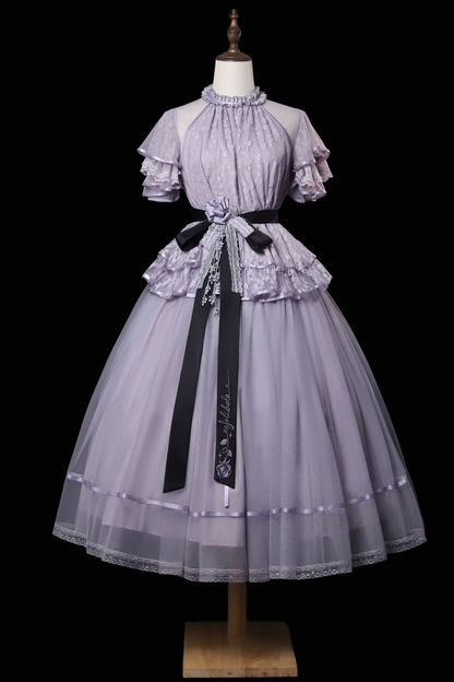 【4月5日予約締切】レトロエレガントインナー+トップス+スカート+アクセサリー