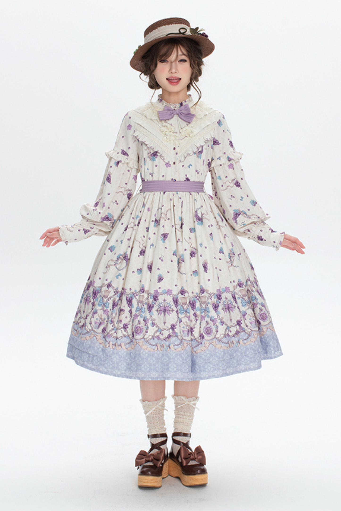 ワイナリーレトロベアロリータドレス