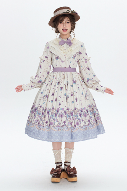 ワイナリーレトロベアロリータドレス