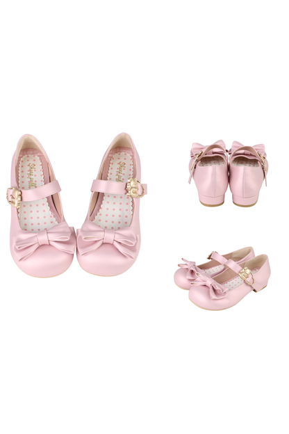 Satin Sheep Puff Shoes