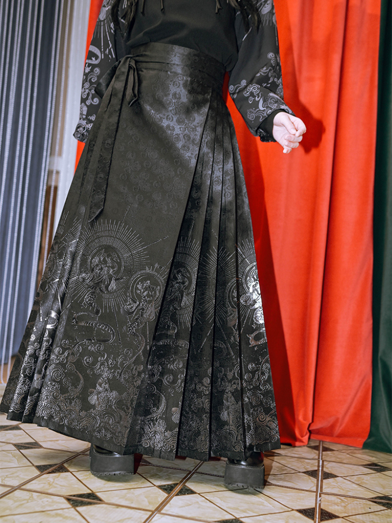 ダークチャイナプリーツスカート – Belchic 