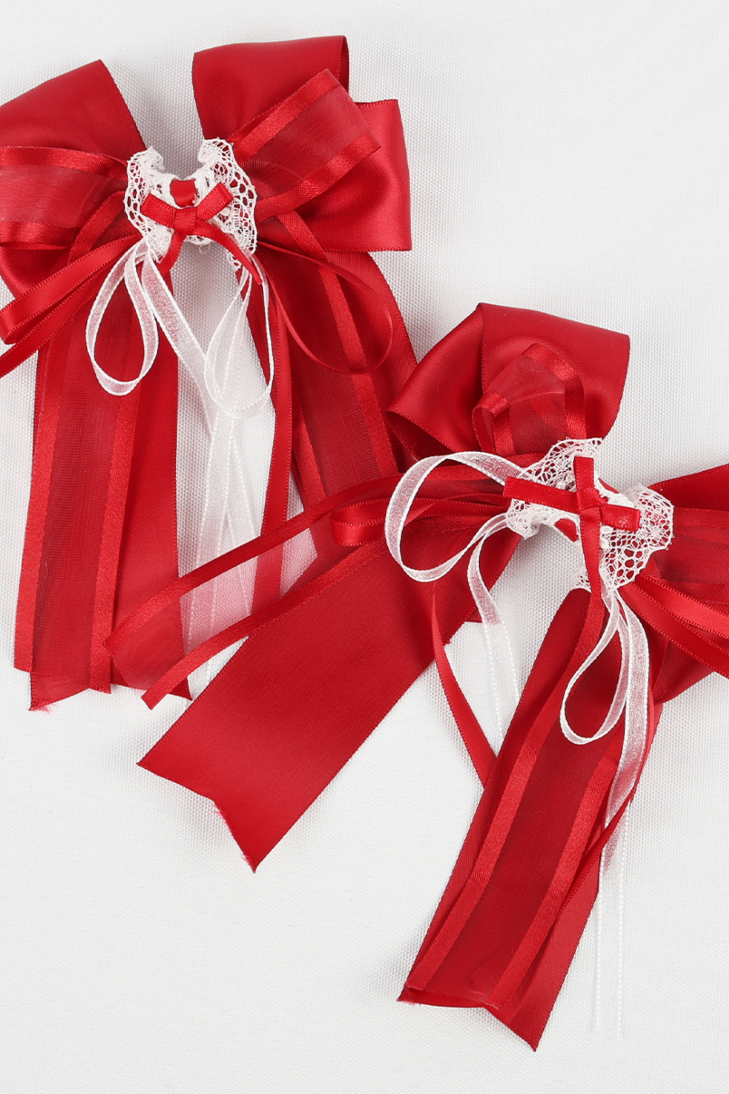 ローズレースロリータボンネット+ハット+ヘアバンド+クリップハット+クラウン