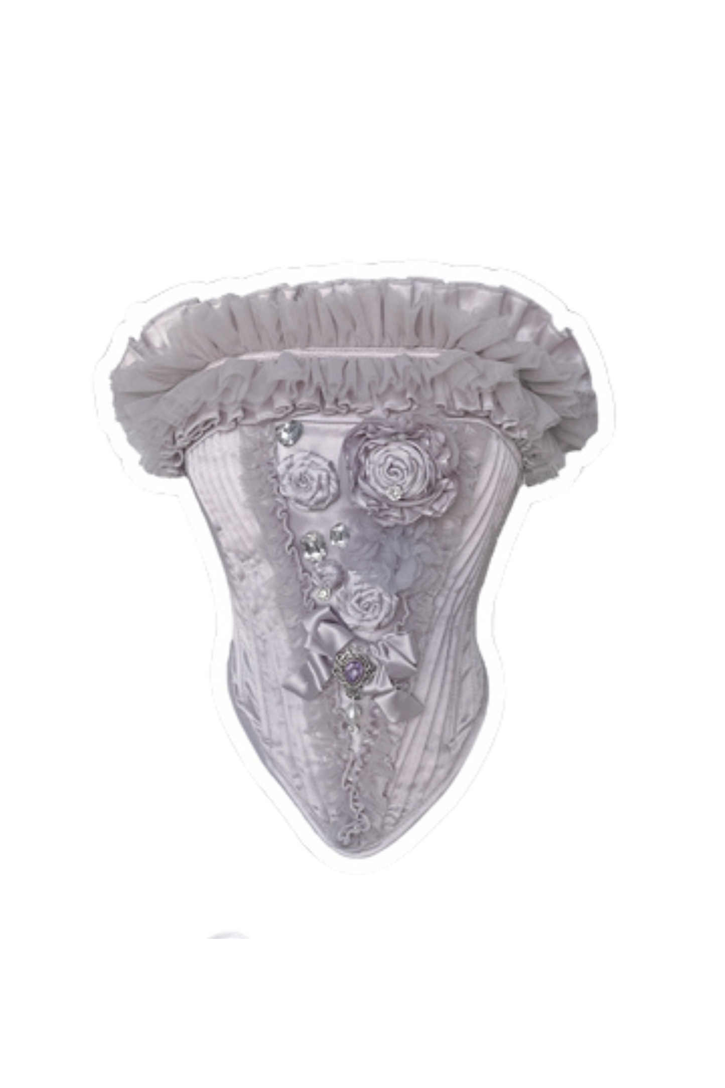 ビクトリアフラワーチューブトップス＋ショートスカート＋ロングスカート＋ガーゼスカート＋アームリング＋チョーカー