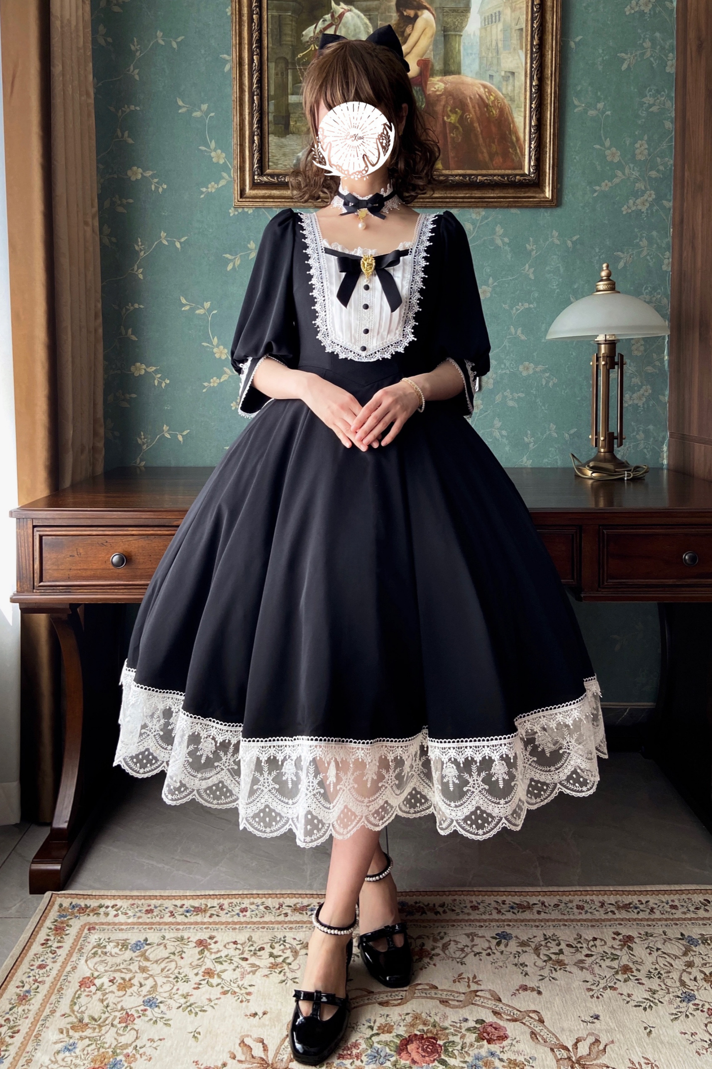 Elegant Retro Lace Classic Lolita Dress