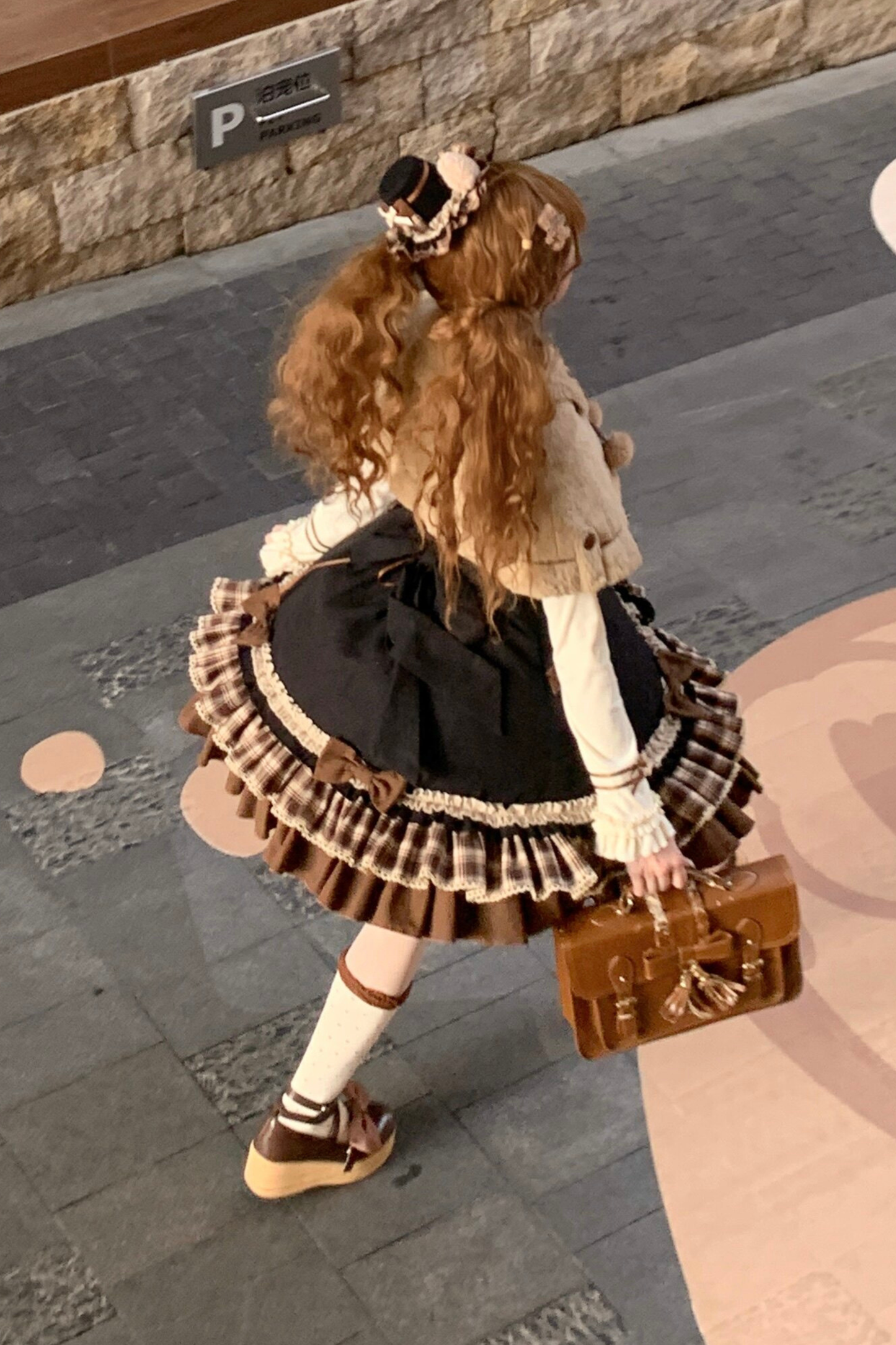 Bear Lolita Jumper Skirt + Top + Cape + Hat