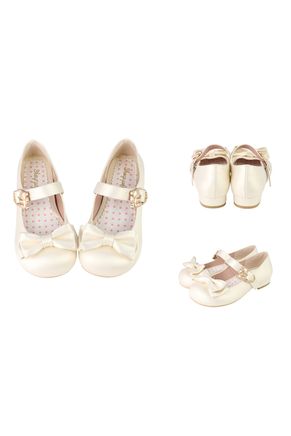 Satin Sheep Puff Shoes