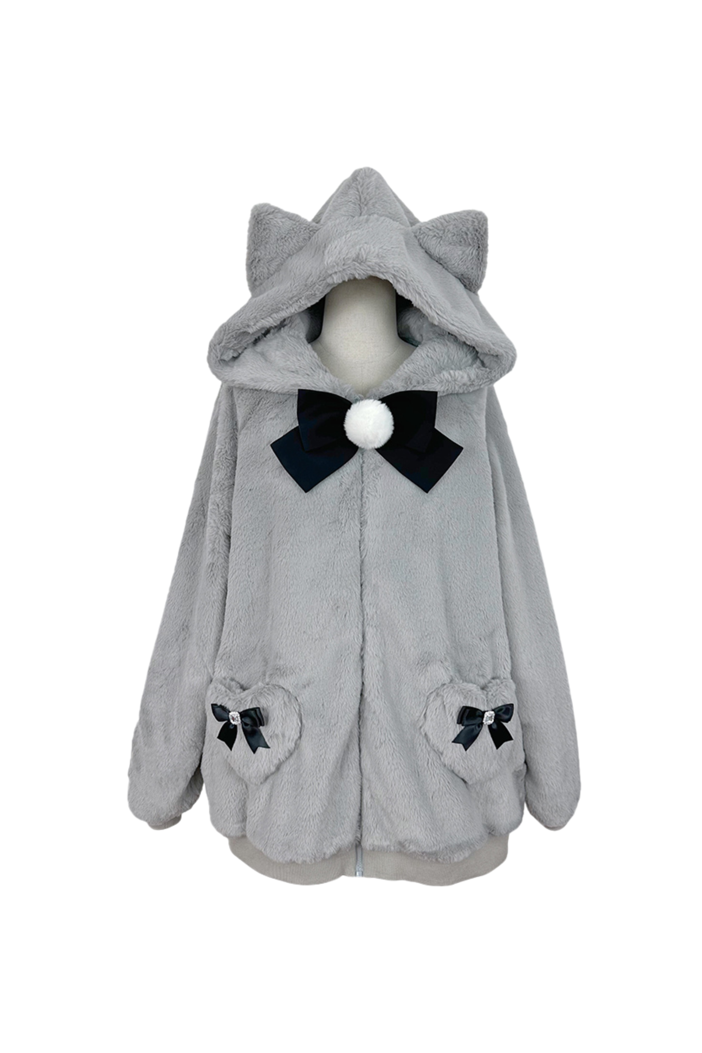 猫耳ぬいぐるみフードジャケット