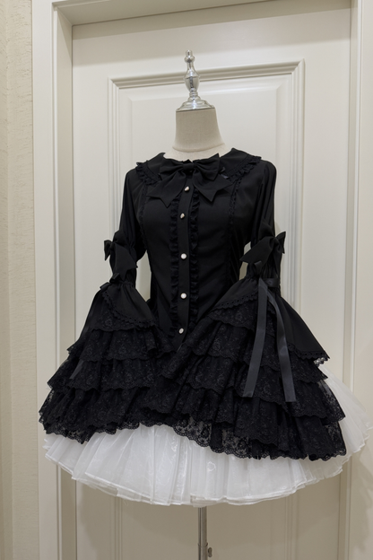 プリンセスリボンフリルスリーブシャツ