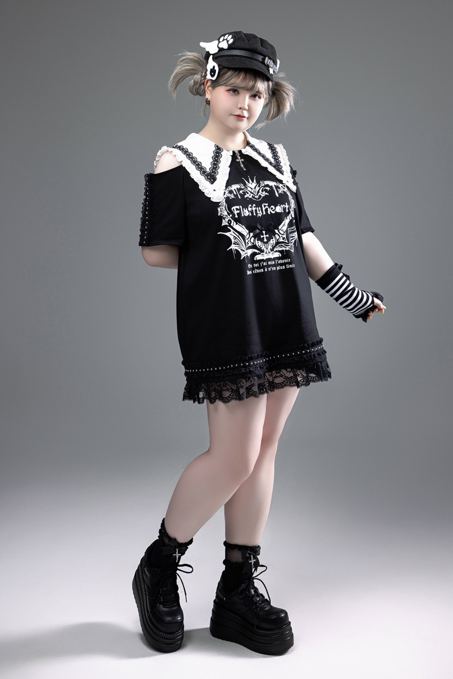 Witch Apprentice Subculture T-shirt Dress + Suspender Apron