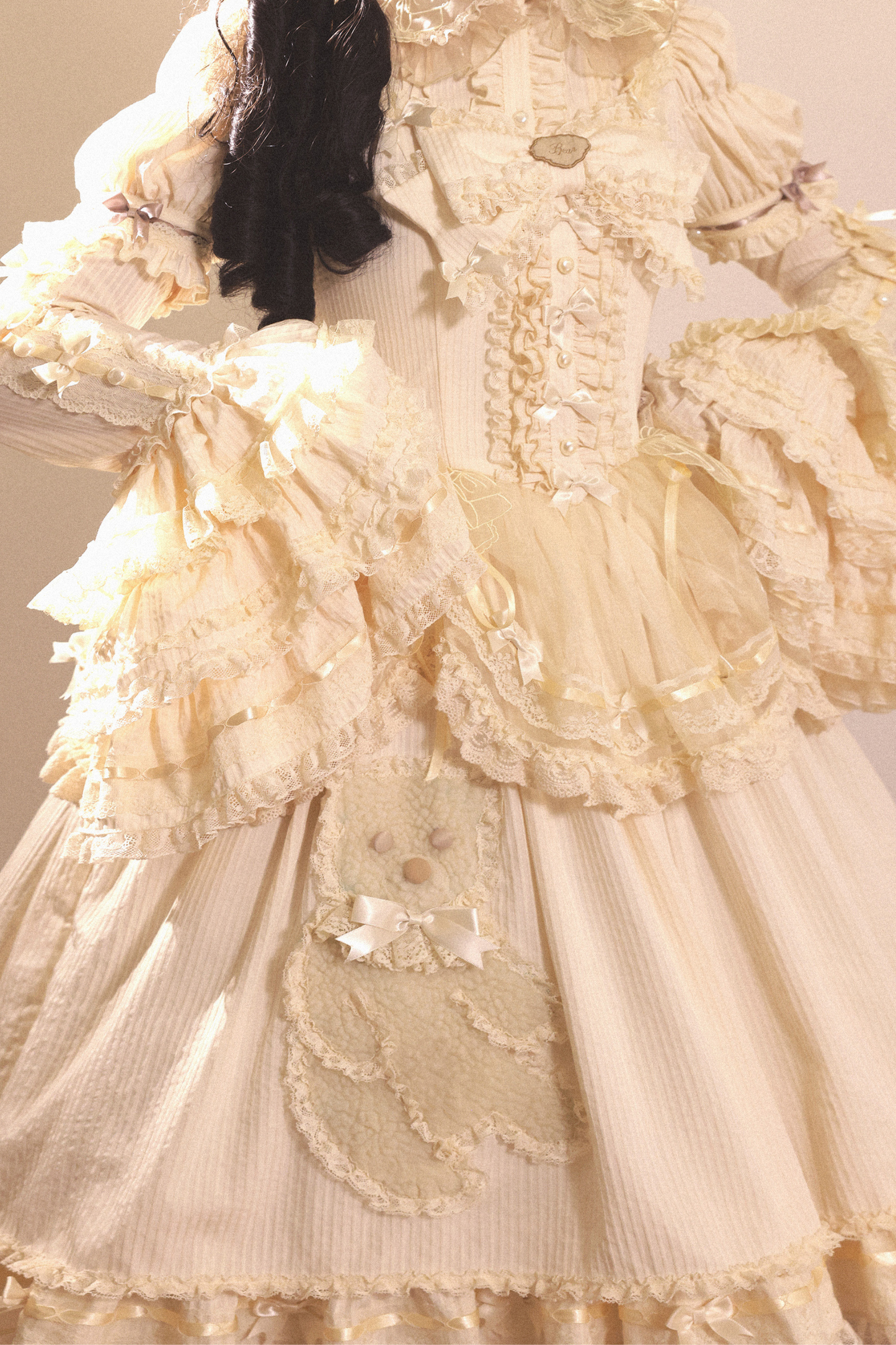 Briana Bear Print Dream Doll Lolita Dress + JSK + Skirt + Shirt + Petticoat