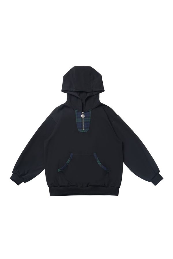 Green Black Check Skirt Sweat Set-Up