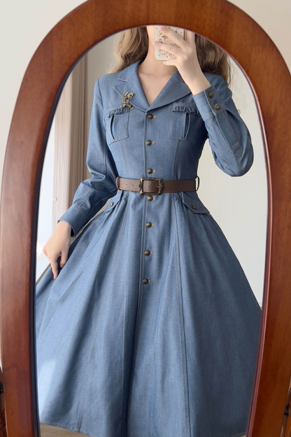 フォレストワードローブアメリカンヴィンテージデニムドレス