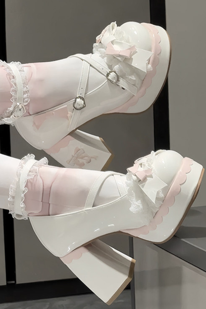 スイートレースリボンロリータシューズ