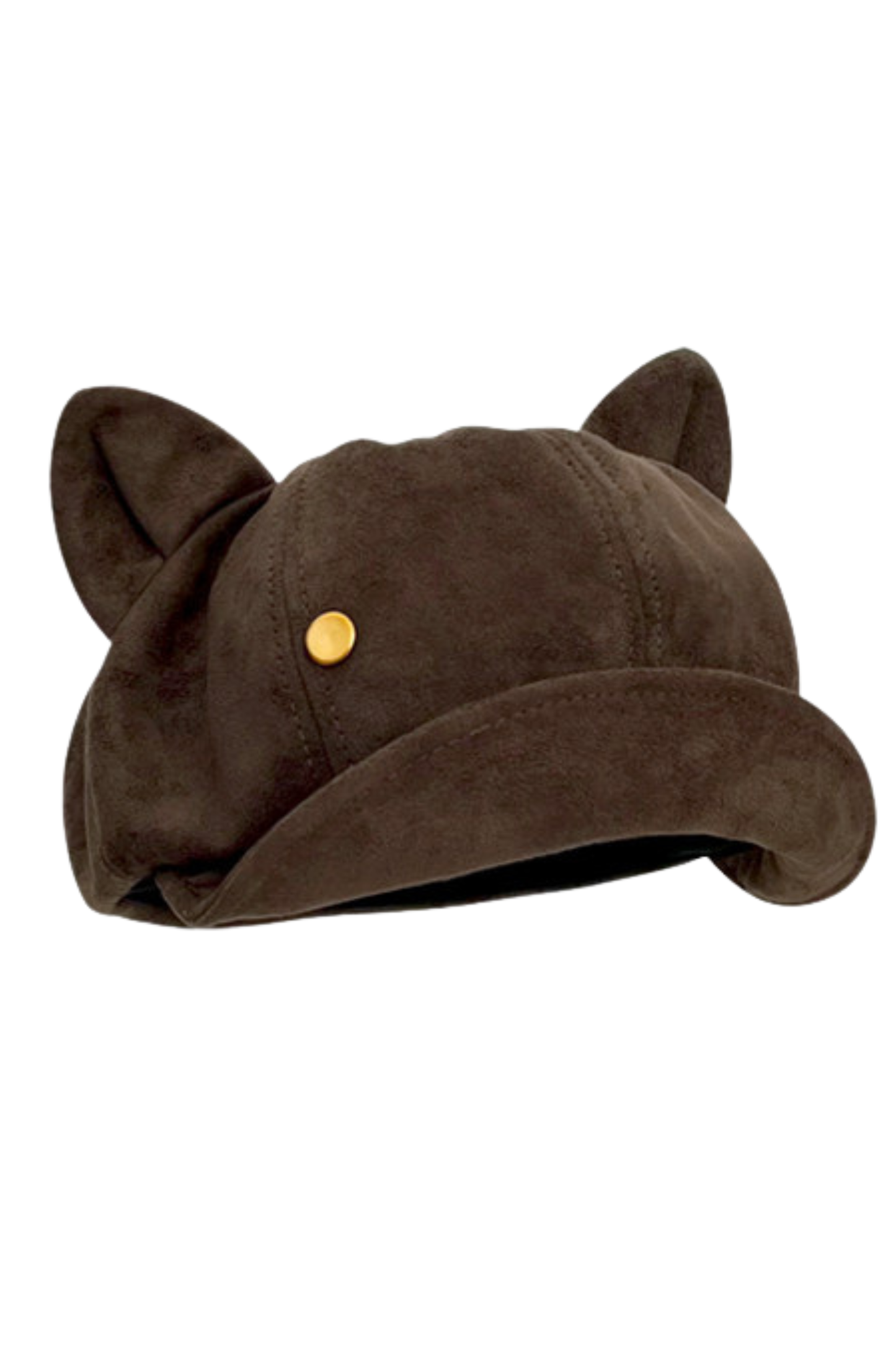 Retro Suede Cat Ear Beret