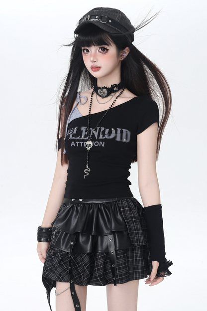 American Letter Strap Top